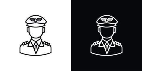 User pilot icon. Graphic Design vector icon. Ui Ux Icons