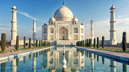 The Majestic Taj Mahal in Agra, India