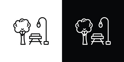 Fototapeta premium park icon. Graphic Design vector icon. Ui Ux Icons