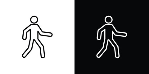 Walking icon. Graphic Design vector icon. Ui Ux Icons