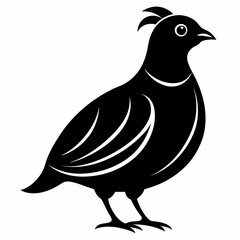 Modern Quail Silhouette Artwork