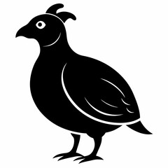 Modern Quail Silhouette Artwork