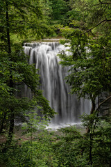 Upper Delphi Falls at Delphi Falls County Park In New York