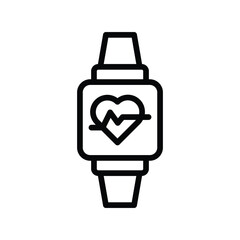 Fitness Tracker line icon , vector, pixel perfect, illustrator file 
