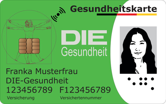elektronische Gesundheitskarte - Krankenkassenkarte 2025