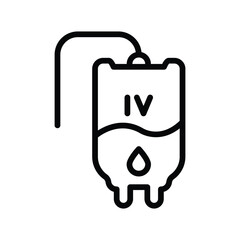 IV Drip line icon , vector, pixel perfect, illustrator file 
