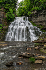 Delphi Falls at Delphi Falls County Park In New York
