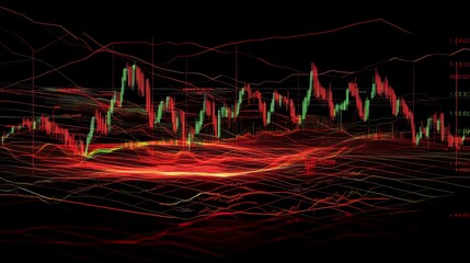 Abstract financial chart