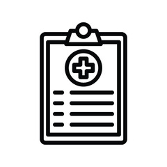 Medical History line icon , vector, pixel perfect, illustrator file 
