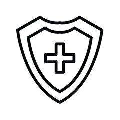 Obraz premium Medical Cross line icon , vector, pixel perfect, illustrator file 