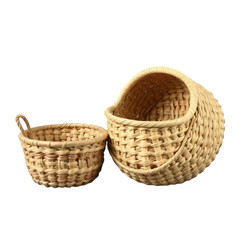 Fototapeta premium Eco-Friendly Organic Baskets: Sustainable Storage with Natural Charm