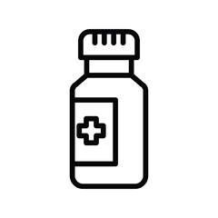 Medicine Bottle line icon , vector, pixel perfect, illustrator file 

