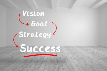 Plan for success written in bright room