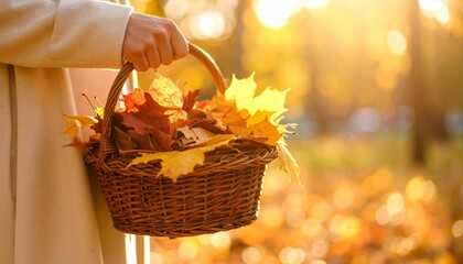 Tranquil Autumnal Scene with Fallen Leaves