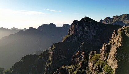 Breathtaking Mountain Landscape with Panoramic Valley View