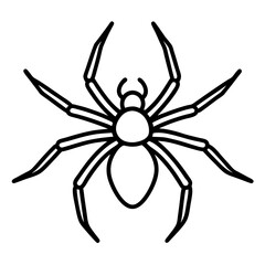 Obraz premium Modern Wolf Spider Outline Graphic