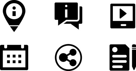 Modern Rounded Filled Seo And Digital Marketing Icon Set