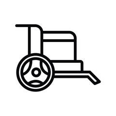 Wheelchair line icon , vector, pixel perfect, illustrator file 
