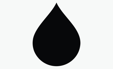 Water drop silhouette, line art vector, liquid symbol icon