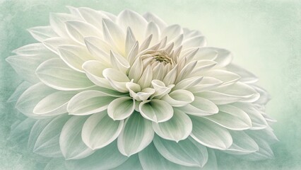 Beautiful White Dahlia Flower