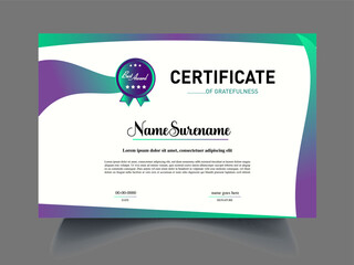 Fototapeta premium professional Modern unique certificate design sample