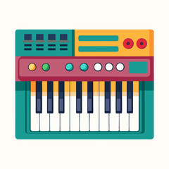 piano keys vector