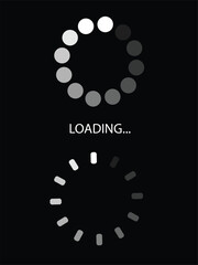 Loading Animation Circular Progress Indicators & Spinners Design Elements