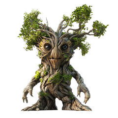 Adorable Tree Creature Fantasy Nature Digital Art,