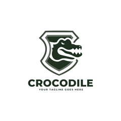 Crocodile logo vector for business symbol
