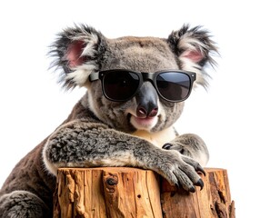 Obraz premium Sunglasses on Lazy Koala