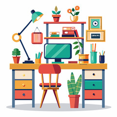 vector illustration of a kitchen