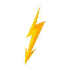 Yellow lightning bolt PNG. Thunderbolt icon in png. Yellow charge symbol. Thunderbolt symbol. Energy symbol. Lightning bolt.