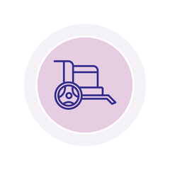 Wheelchair vector, pixel perfect, illustrator file 
