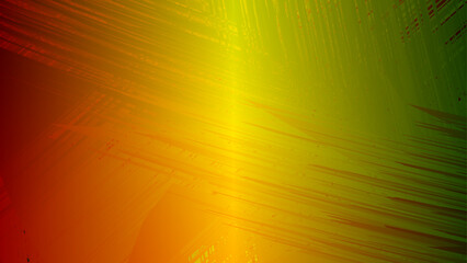 Abstract green yellow red vector background with light texture and wave pattern design