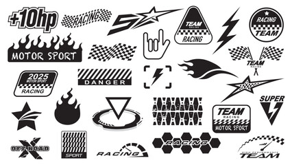 Car decals design. Set of vector stickers and labels 20250619 © MONTRI