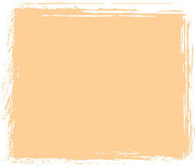 Grunge Textured Peach Square Frame with Painted Border Edges