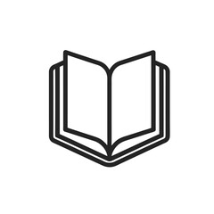 Book vector icon on White Background