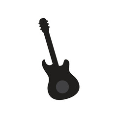 Fototapeta premium guitar logo icon illustration flat