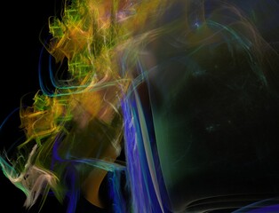 Imaginatory fractal abstract background Image