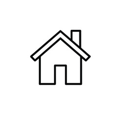 Home vector icon on white background