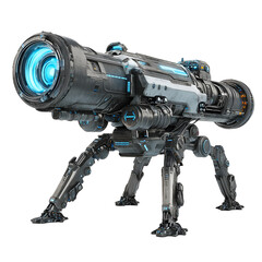 Futuristic Quadrupedal Weapon System Sci Fi Mech Design