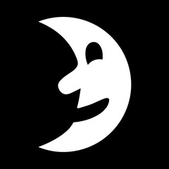 First Quarter Moon with Face