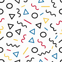 Whimsical Childlike Scribble Background