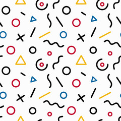 Bright Bold Scribble Pattern Repeat
