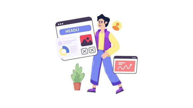 Web Page Animation MP4 file