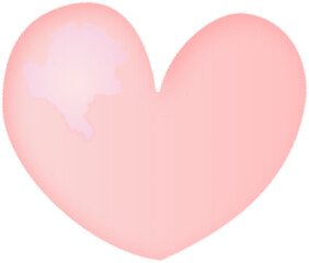 Soft Pastel Pink Heart-Shaped SVG with a Watercolor Feel