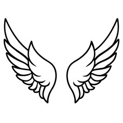 Angel Wings (no figure) icon vector