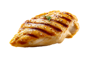 Succulent grilled chicken breast seasoned with herbs and spices