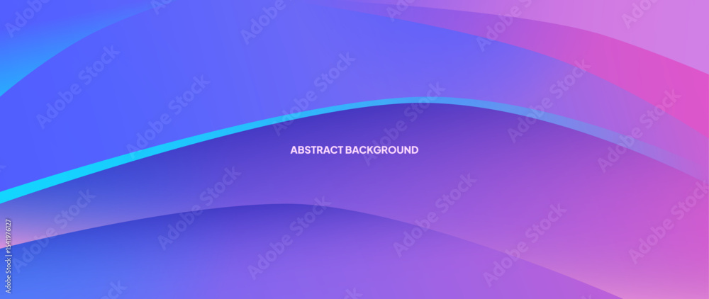 Poster Purple abstract background with round objects overlapping each other to form a beautiful pattern. Vector template for digital lux business banner, contemporary formal invitation, luxury voucher