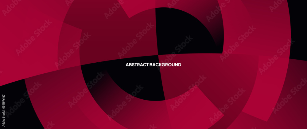 Poster Red abstract geometry gradient background, with unique geometry pattern patterns and subtle color gradients.